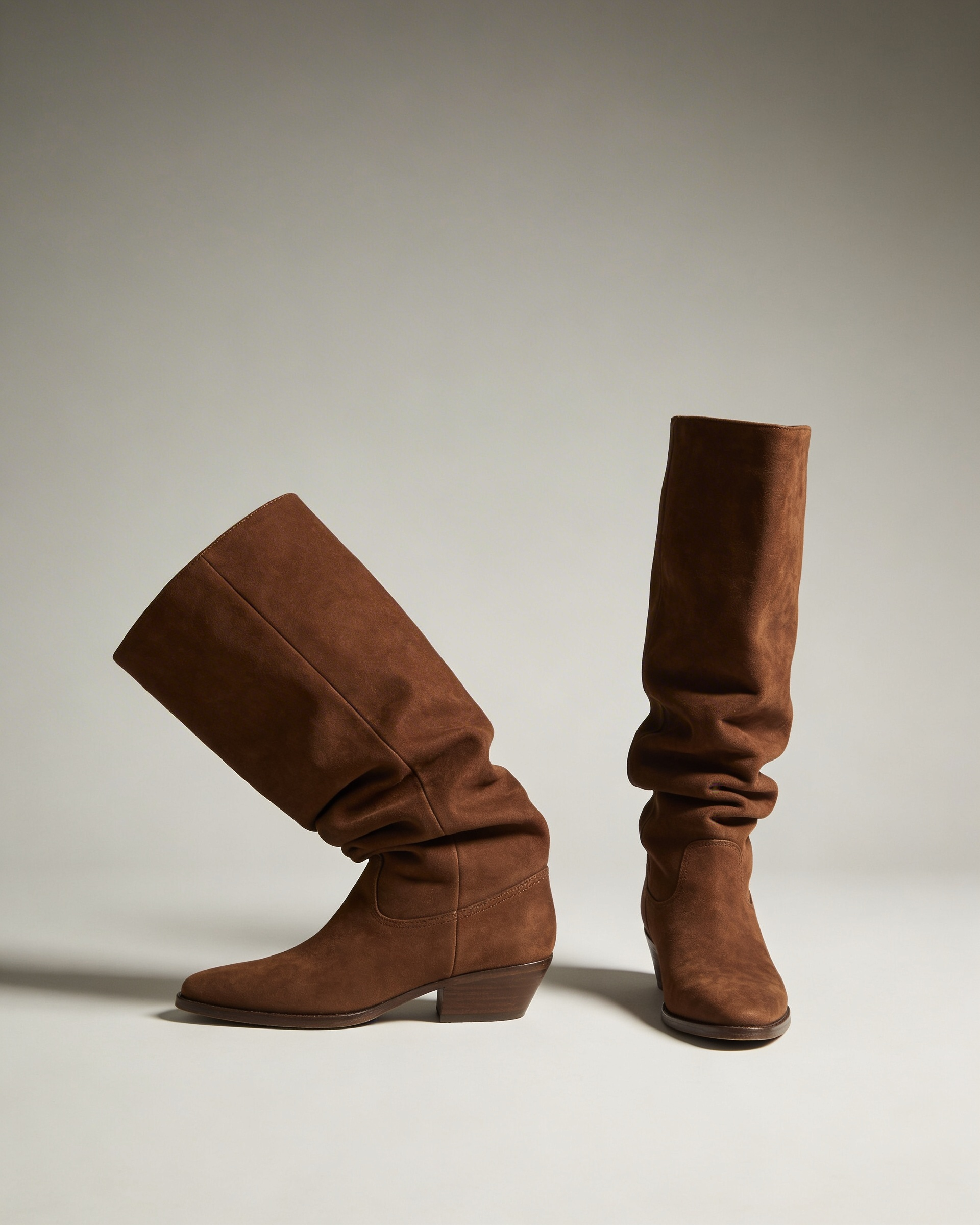 Brown Suede Boots