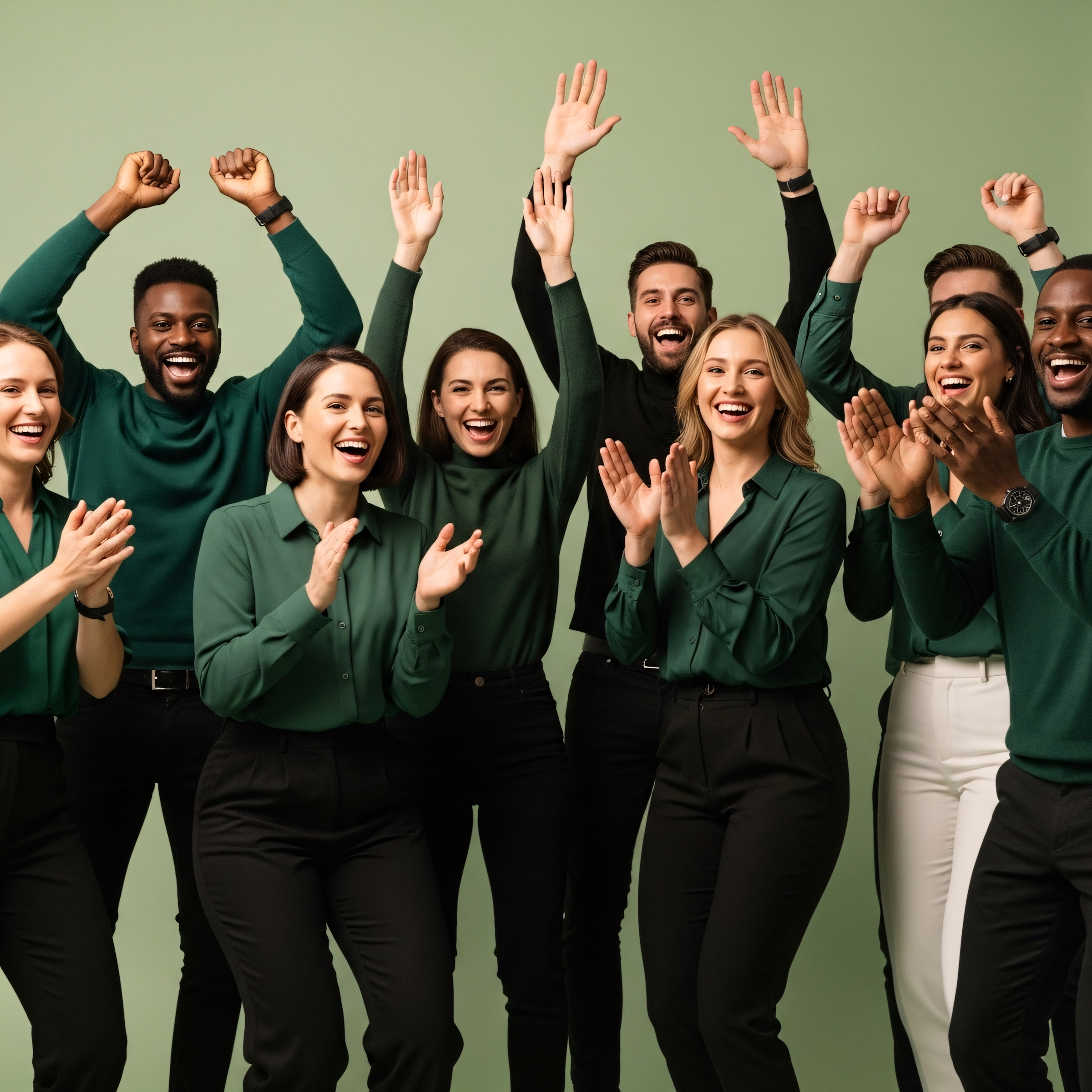 Celebratory Group Portrait