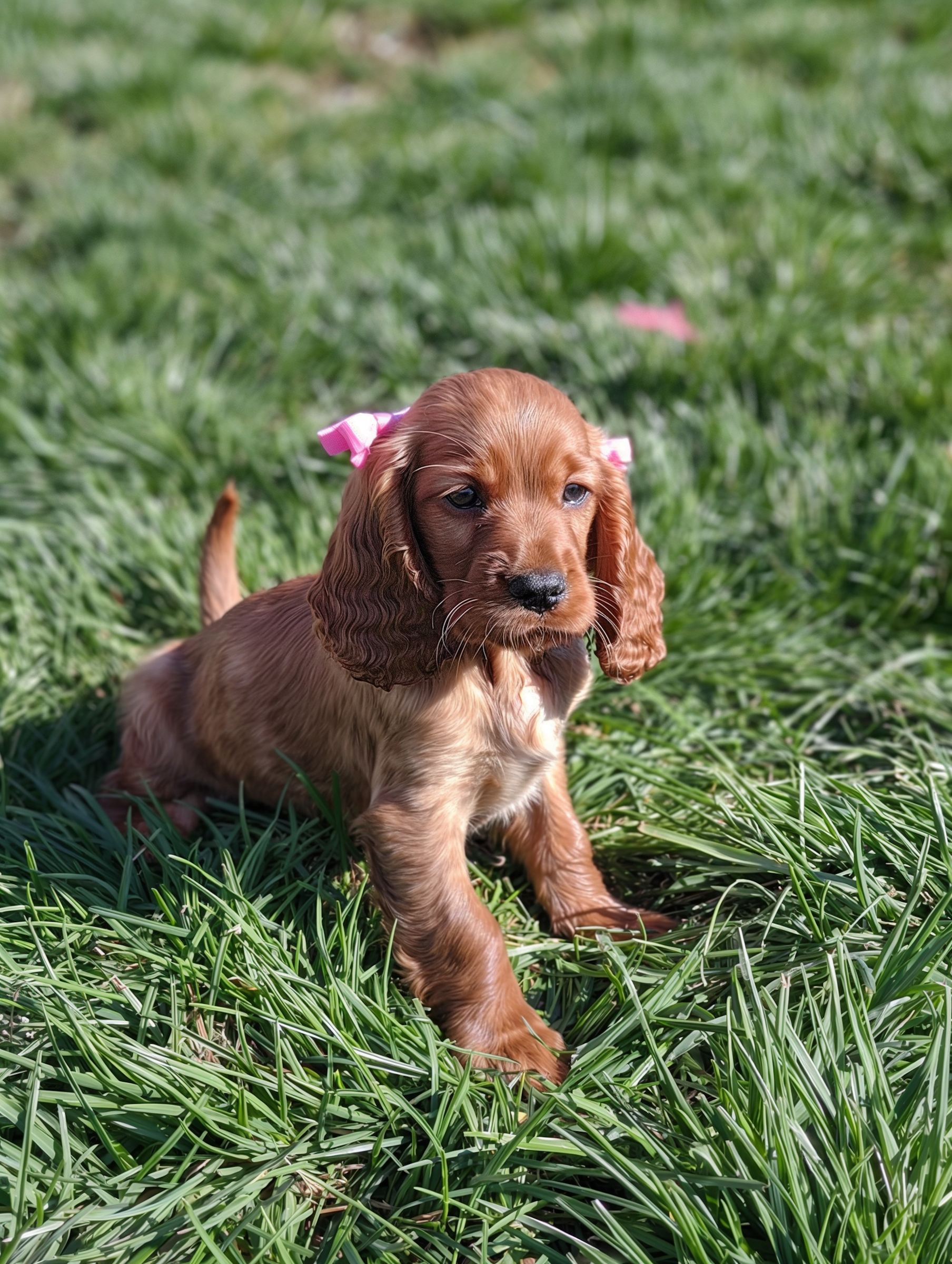 Cocker Spaniel Puppy In Grass