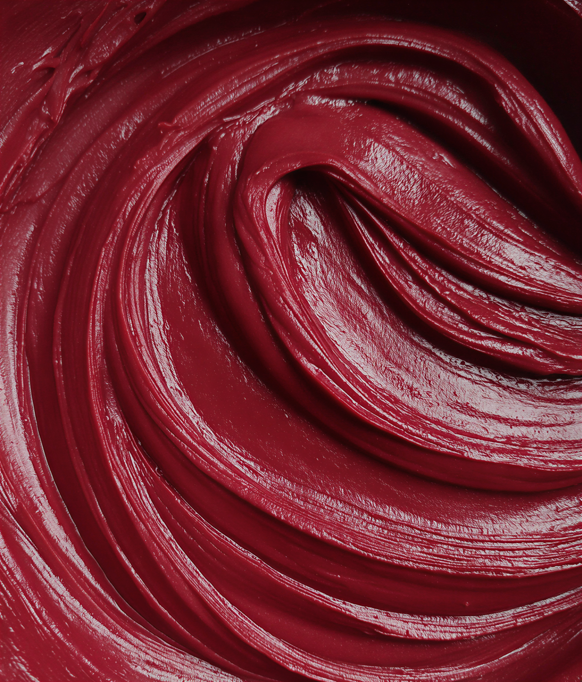 Glossy Red Swirl