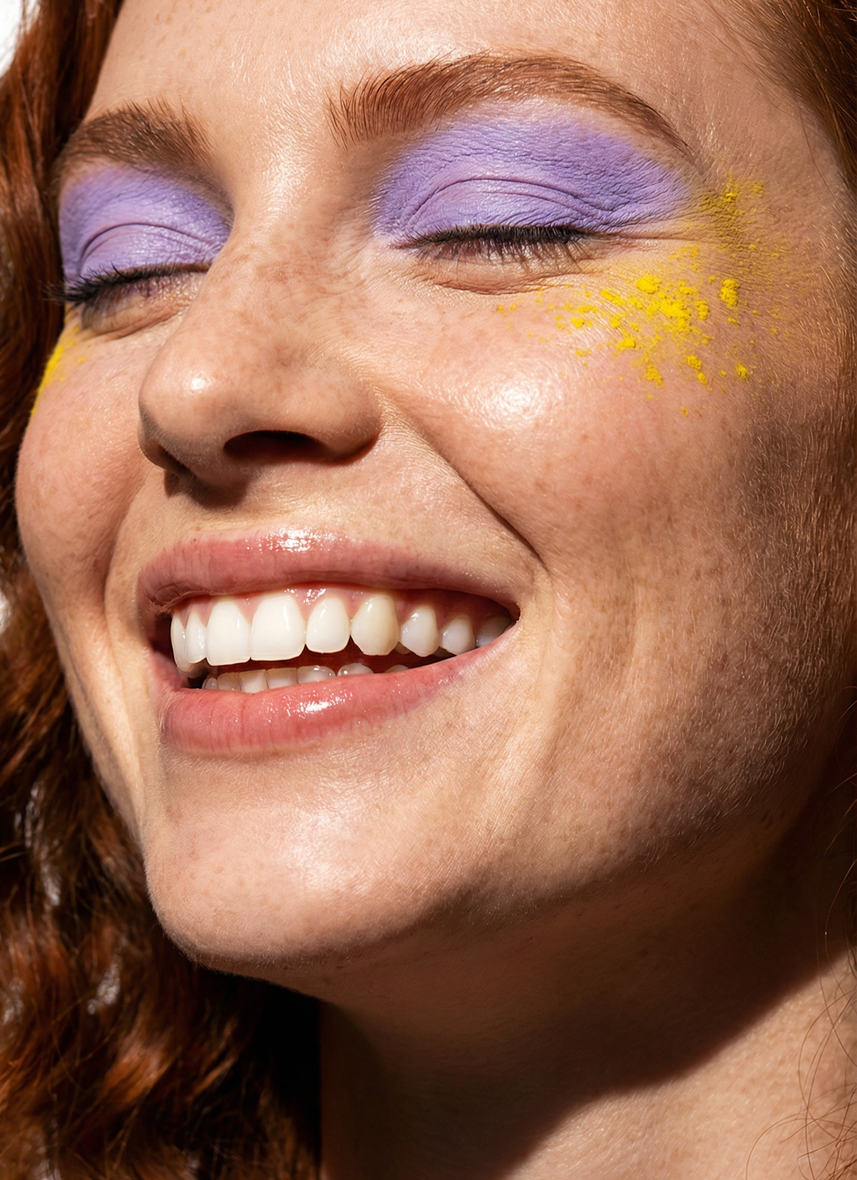 Radiant Freckled Smile