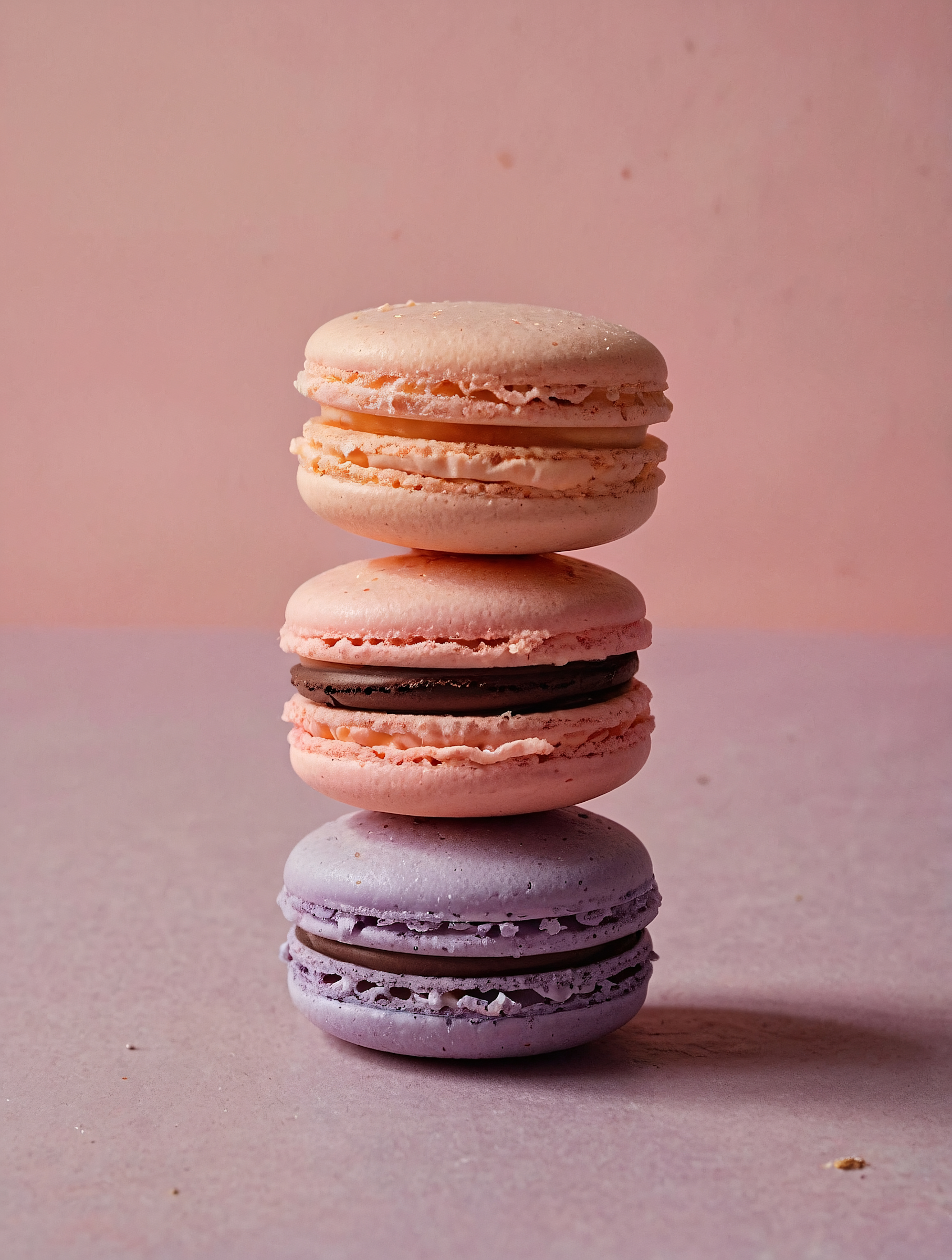 Stacked Colorful Macarons
