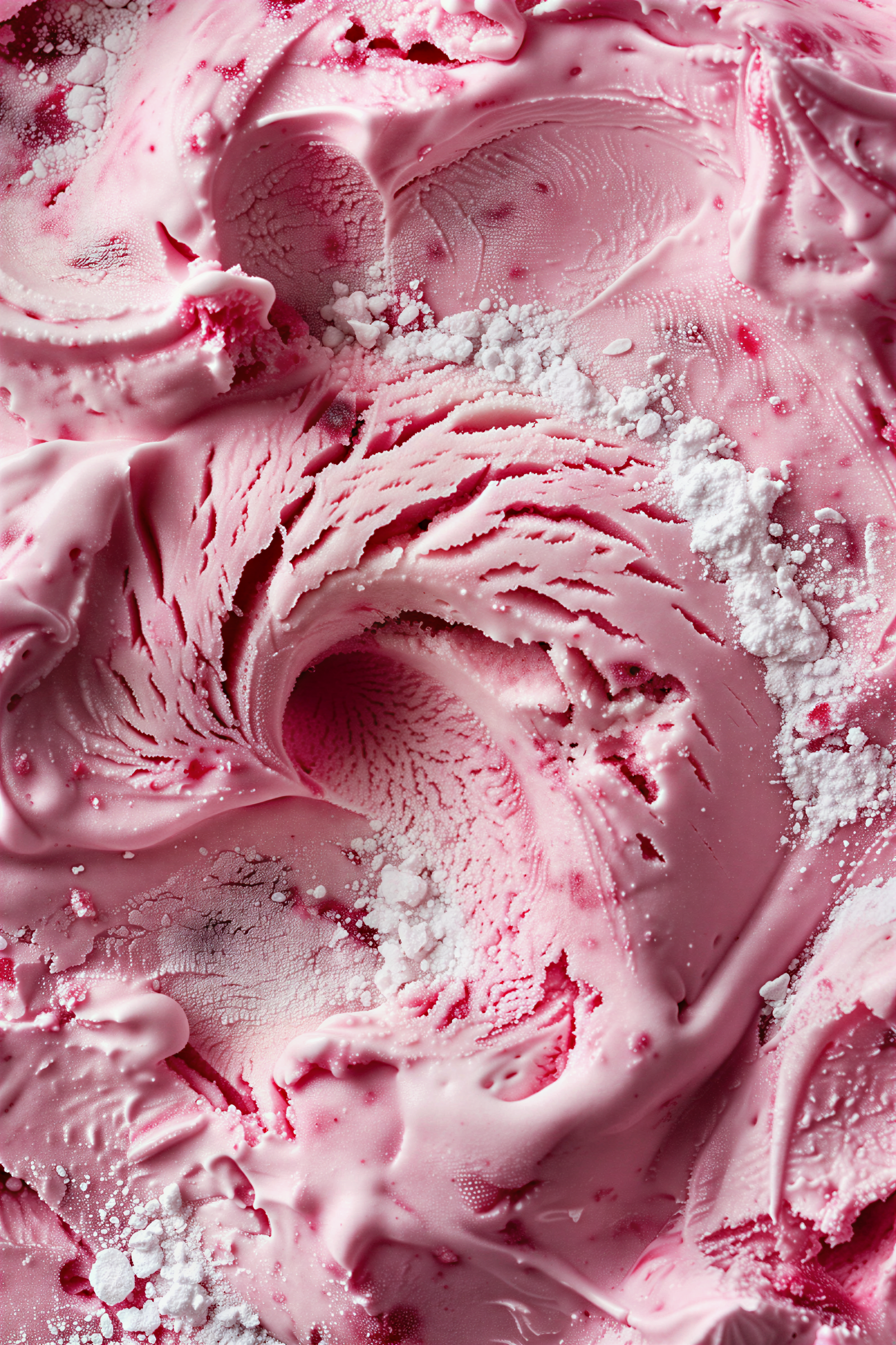 Strawberry Ice Cream Close Up