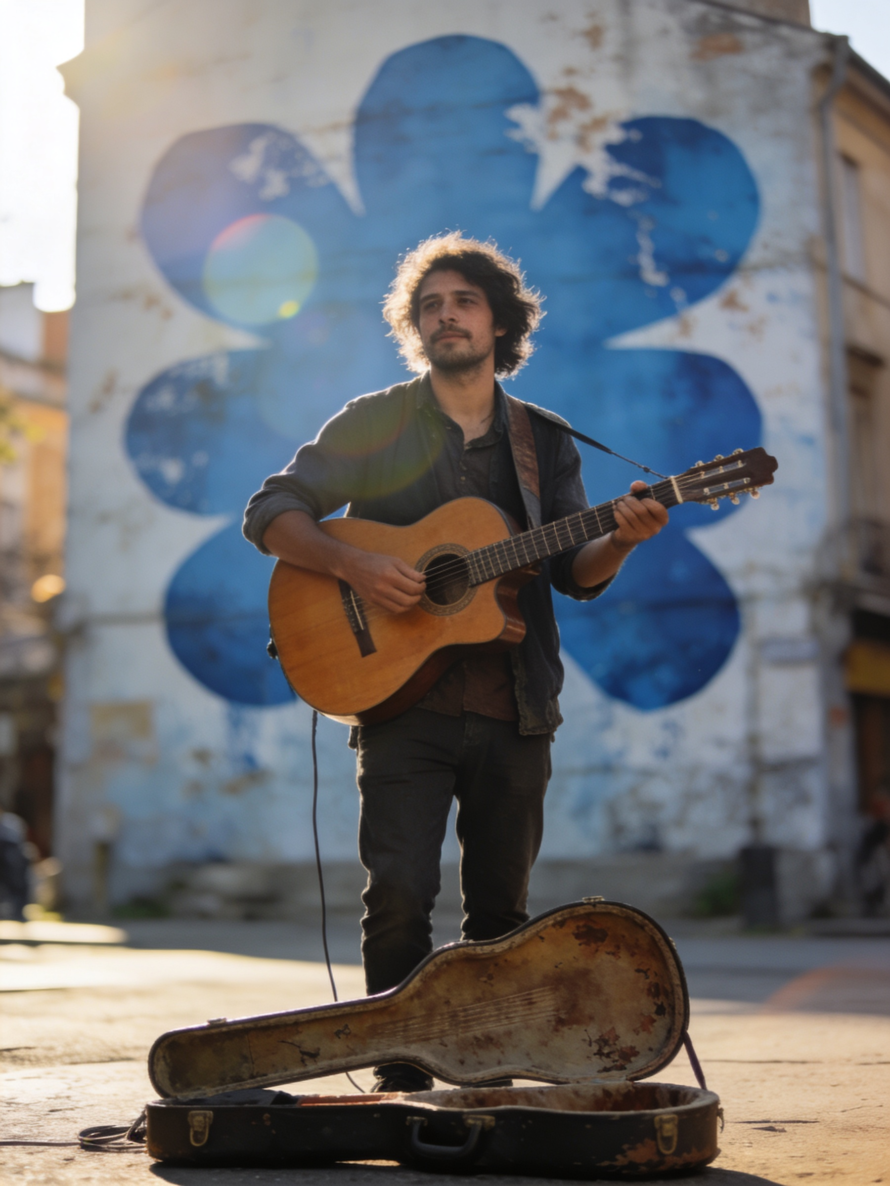 Street Guitarist Scene